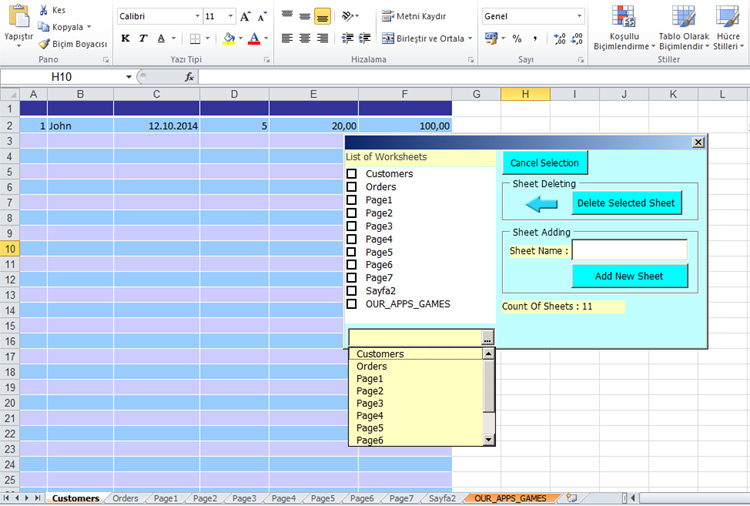 Excel Sheet Management With Userform 2449